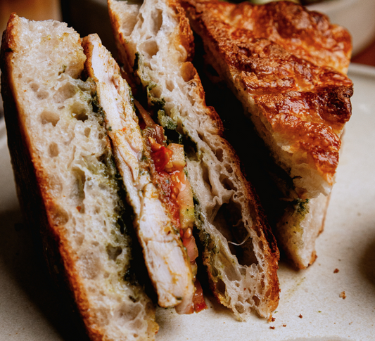 Grilled Chicken Pesto Focaccia (D/NS)