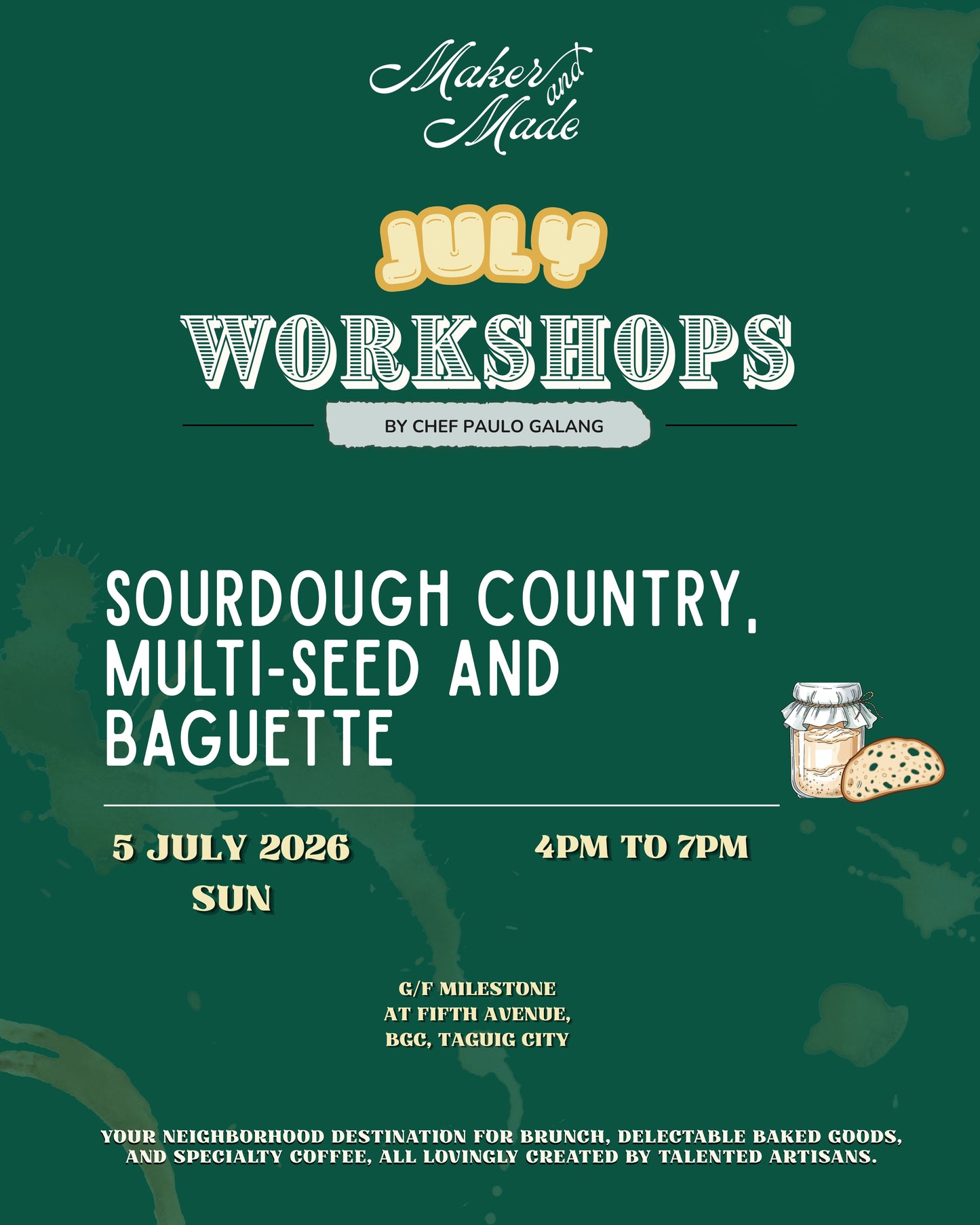 Sourdough Country, Multi-seed, and Baguette (5 July 2026)