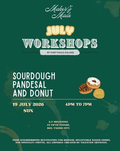 Sourdough Pan De Sal and Doughnut Workshop (19 July 2026)
