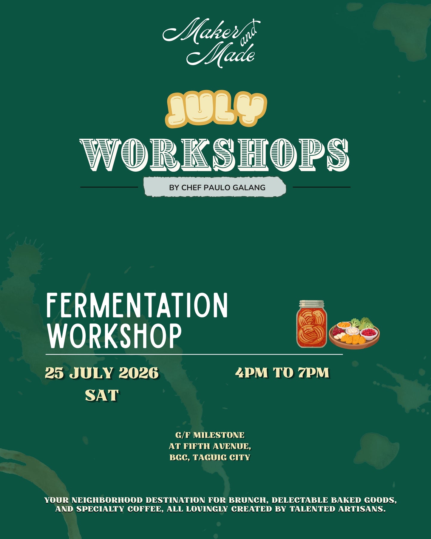 Fermentation Masterclass (25 July 2026)