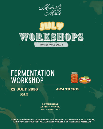 Fermentation Masterclass (25 July 2026)