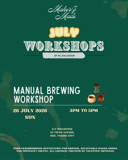 Manual Brewing Workshop (26 July 2026)