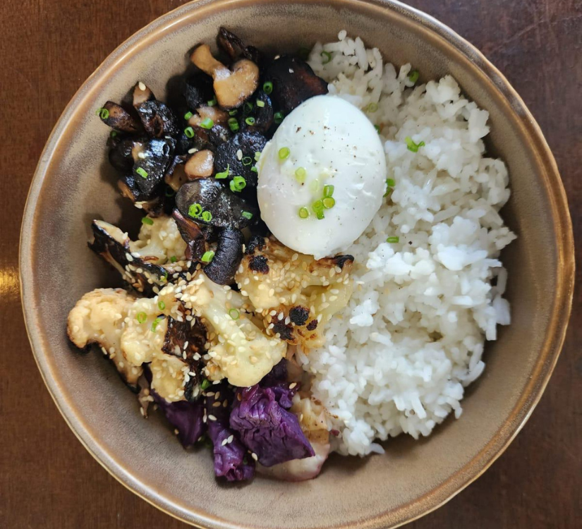 Mushroom and Cauliflower Rice Set (V)